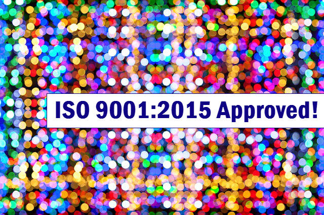 ISO 9001:2015 Approved; September 23 Release Date - The Auditor